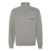 98th Flying Training Squadron Quarter Zip Sweatshirt - Heather Grey