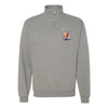 42nd Electronic Combat Squadron Quarter Zip Sweatshirt - Heather Grey