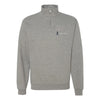 Space Force Horizontal Delta Quarter Zip Sweatshirt - Heather Grey