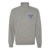 United States Air Force Roundel Quarter Zip Sweatshirt - Heather Grey
