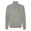 39th Flying Training Squadron Quarter Zip Sweatshirt - Heather Grey