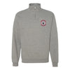 421st Fighter Squadron Quarter Zip Sweatshirt - Heather Grey