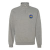 57th Weapons Squadron Quarter Zip Sweatshirt - Heather Grey