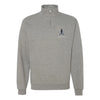 Space Force Vertical Delta Quarter Zip Sweatshirt - Heather Grey