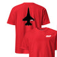 F-16 "Viper" Stealth Silhouette Front & Back T-Shirt