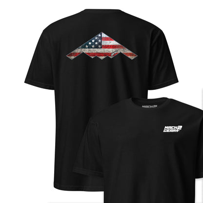 B-2 "Spirit" Rivet Flag Front & Back T-Shirt
