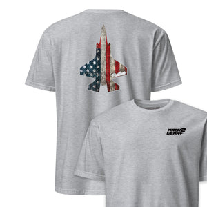 F-35 "Panther" Rivet Flag Front & Back T-Shirt