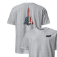 SR-71 "Blackbird" Rivet Flag Front & Back T-Shirt