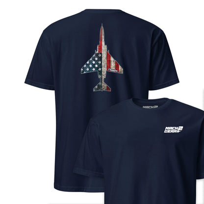 F-4 "Phantom" Rivet Flag Front & Back T-Shirt