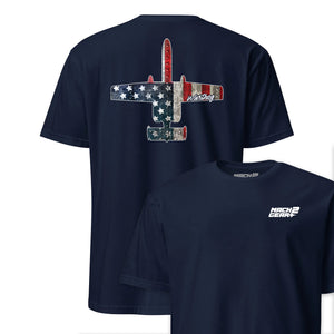 A-10 "Warthog" Rivet Flag Front & Back T-Shirt