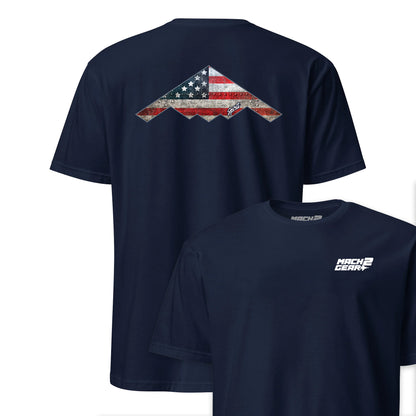B-2 "Spirit" Rivet Flag Front & Back T-Shirt