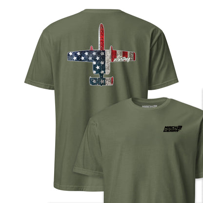 A-10 "Warthog" Rivet Flag Front & Back T-Shirt
