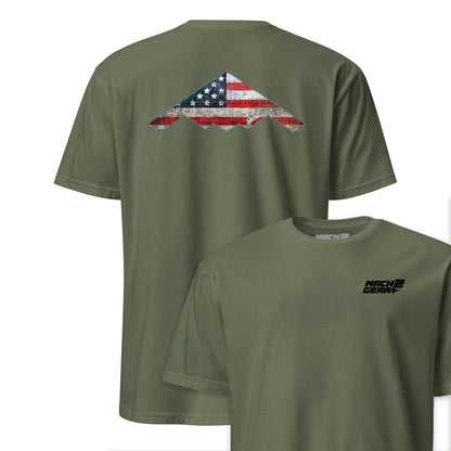 B-2 "Spirit" Rivet Flag Front & Back T-Shirt