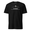 AV-8B Harrier II Airframe Specs T-Shirt - Black