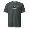 C-5 Galaxy Airframe Specs T-Shirt - Charcoal Heather