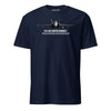 F/A-18E Super Hornet Airframe Specs T-Shirt - Navy