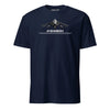 AV-8B Harrier II Airframe Specs T-Shirt - Navy