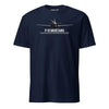 P-51 Mustang Airframe Specs T-Shirt - Navy