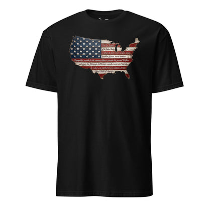 We the People Wooden Flag T-Shirt