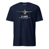 B-1 Lancer Airframe Specs T-Shirt - Navy