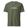 A-10 Thunderbolt II Airframe Specs T-Shirt - OD Green