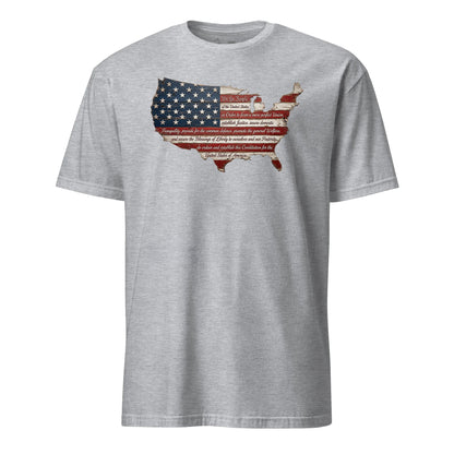 We the People Wooden Flag T-Shirt