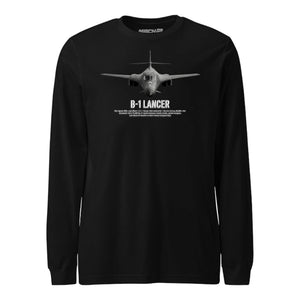 B-1 Lancer Airframe Specs Long Sleeve T-Shirt