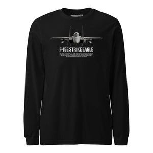 F-15E Strike Eagle Airframe Specs Long Sleeve T-Shirt