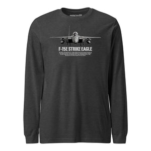 F-15E Strike Eagle Airframe Specs Long Sleeve T-Shirt