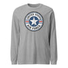 USAF Vintage Roundel Circle Patch Long Sleeve T-Shirt - Heather Gray