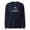 F-16V Viper Airframe Specs Long Sleeve T-Shirt - Navy