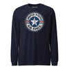 USAF Vintage Roundel Circle Patch Long Sleeve T-Shirt - Navy
