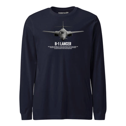 B-1 Lancer Airframe Specs Long Sleeve T-Shirt