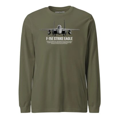 F-15E Strike Eagle Airframe Specs Long Sleeve T-Shirt