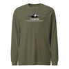 F-22 Raptor Airframe Specs Long Sleeve T-Shirt - OD Green