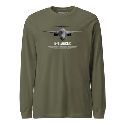 B-1 Lancer Airframe Specs Long Sleeve T-Shirt