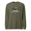 F-16V Viper Airframe Specs Long Sleeve T-Shirt - OD Green