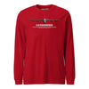 B-52 Stratofortress Airframe Specs Long Sleeve T-Shirt - Red