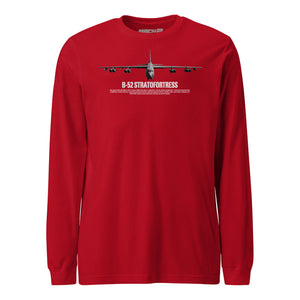 B-52 Stratofortress Airframe Specs Long Sleeve T-Shirt