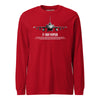 F-16V Viper Airframe Specs Long Sleeve T-Shirt - Red