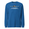 A-10 Thunderbolt II Airframe Specs Long Sleeve T-Shirt - Royal