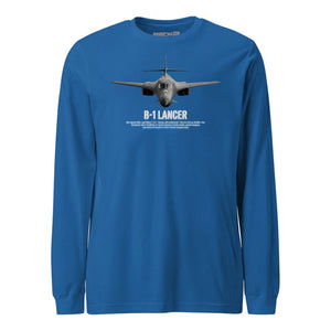 B-1 Lancer Airframe Specs Long Sleeve T-Shirt