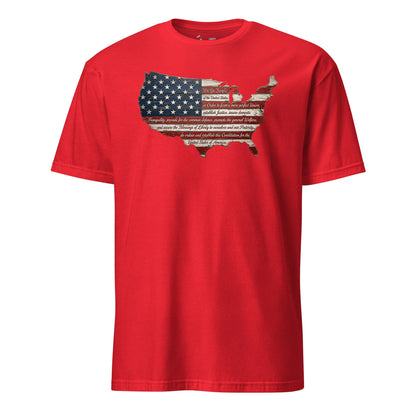 We the People Wooden Flag T-Shirt