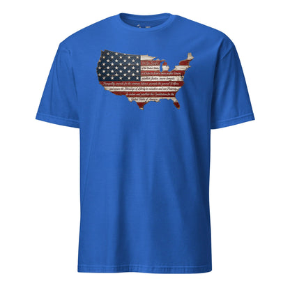 We the People Wooden Flag T-Shirt