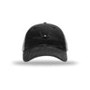 F-22 Raptor Silhouette Carbon Fiber Patch Soft Mesh Trucker - BLACK/CHARCOAL