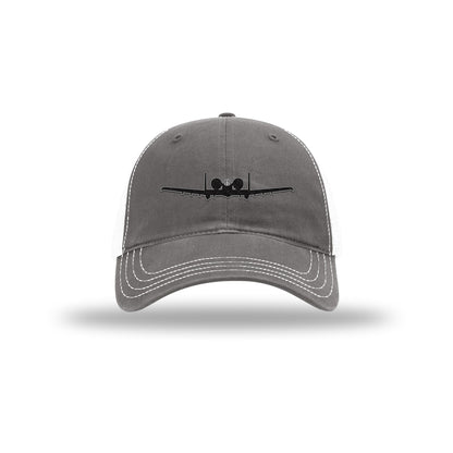 A-10 Thunderbolt Silhouette Carbon Fiber Patch Soft Mesh Trucker