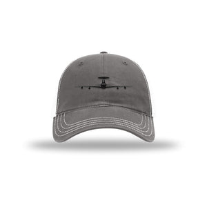 E-3 Sentry Silhouette Carbon Fiber Patch Soft Mesh Trucker