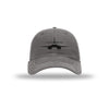 B-1 Lancer Silhouette Carbon Fiber Patch Soft Mesh Trucker - GREY/WHITE