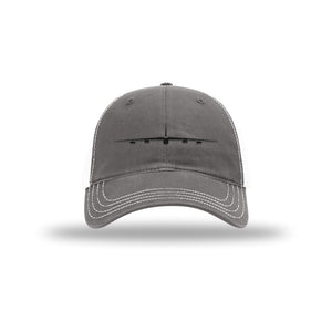 B-52 Stratofortress Silhouette Carbon Fiber Patch Soft Mesh Trucker