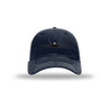 F-22 Raptor Silhouette Carbon Fiber Patch Soft Mesh Trucker - NAVY/WHITE